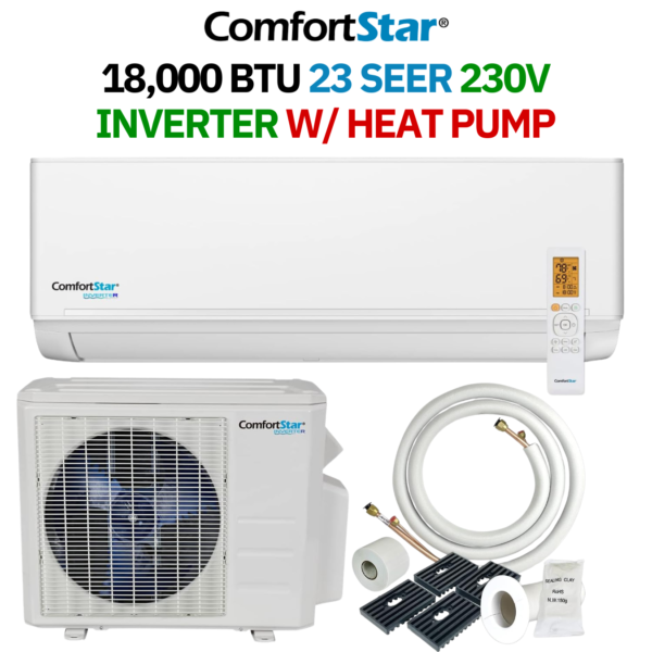 18K BTU 23 Seer 230V Inverter w/ Heat Pump