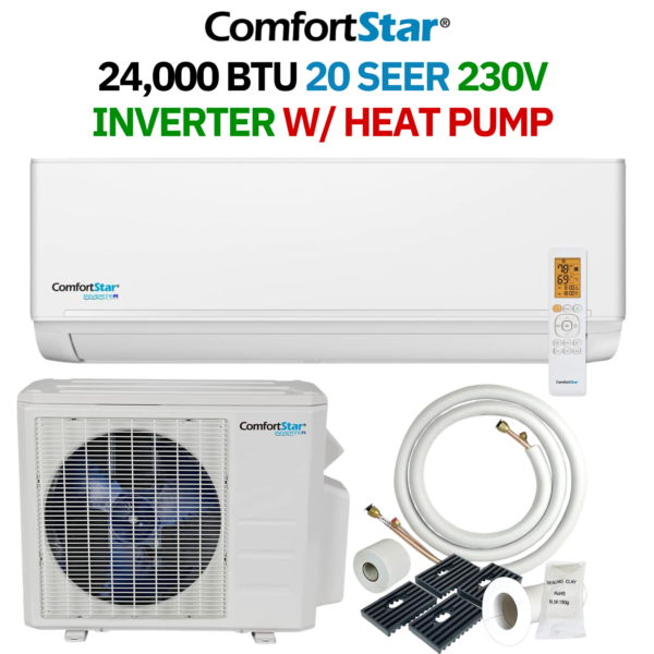 24K BTU 20 Seer 230V Inverter w/ Heat Pump