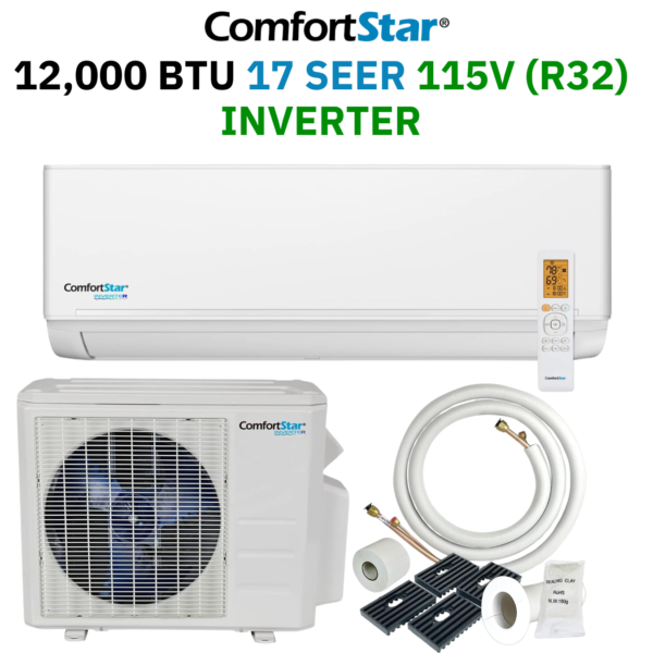 12K BTU 17 Seer 115V (R32) Inverter