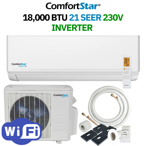 18K BTU 21 Seer 230V Inverter (WiFi)