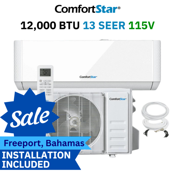 12K BTU 13 Seer 115V (Installation Included) <span style="color:red!important"> Freeport only</span>