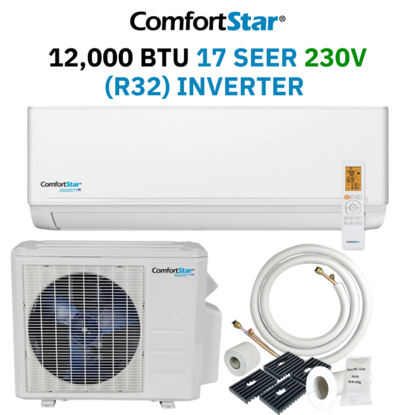 Comfort Star 12K BTU 17 Seer 230V (R32) Inverter